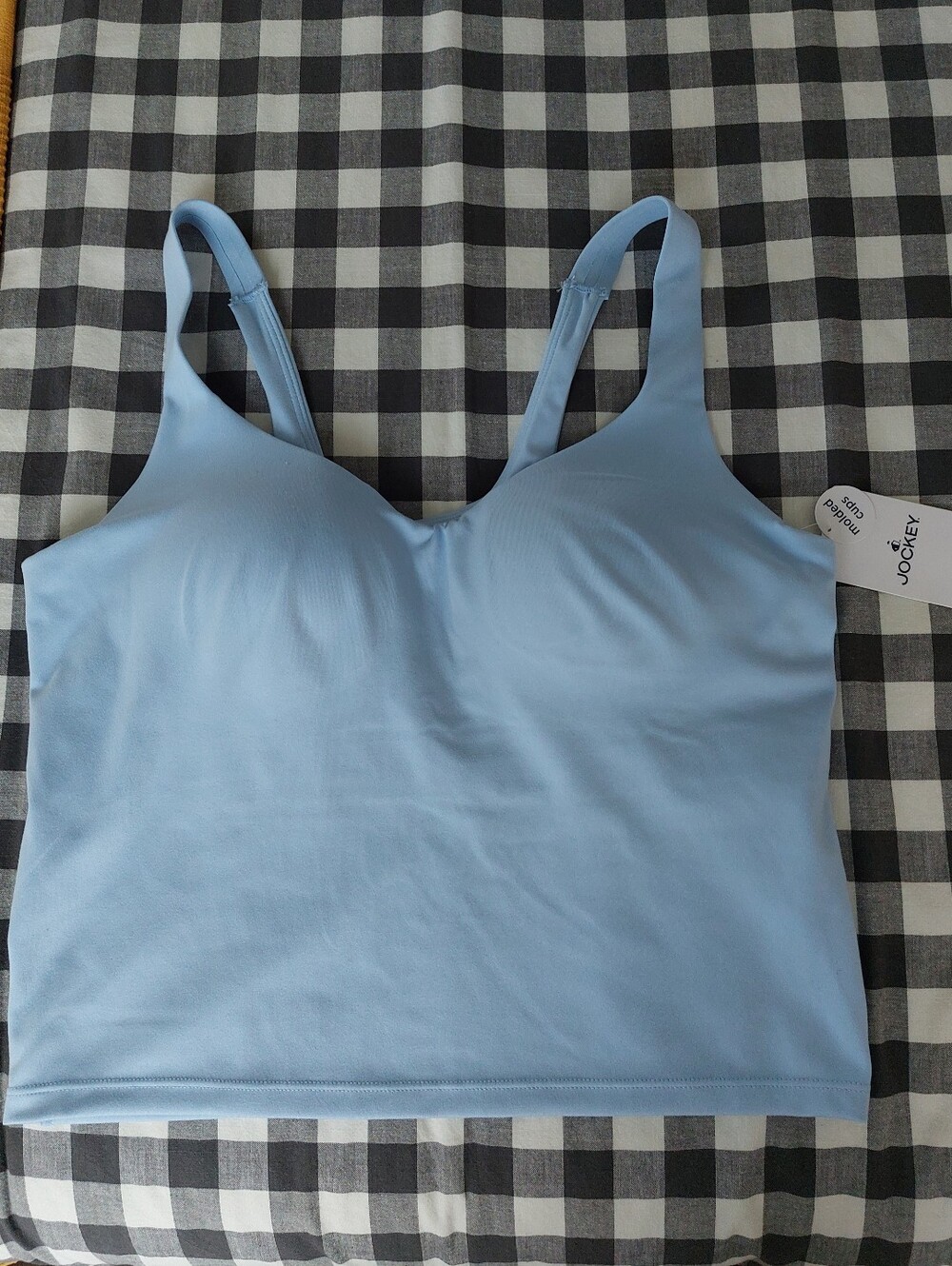 NWT Jockey Molded Cup Studio Crop Tank Size L